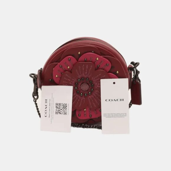 ⚜️ Coach Tea Rose Crossbody Mini Bag Purse NWT - Picture 7 of 15